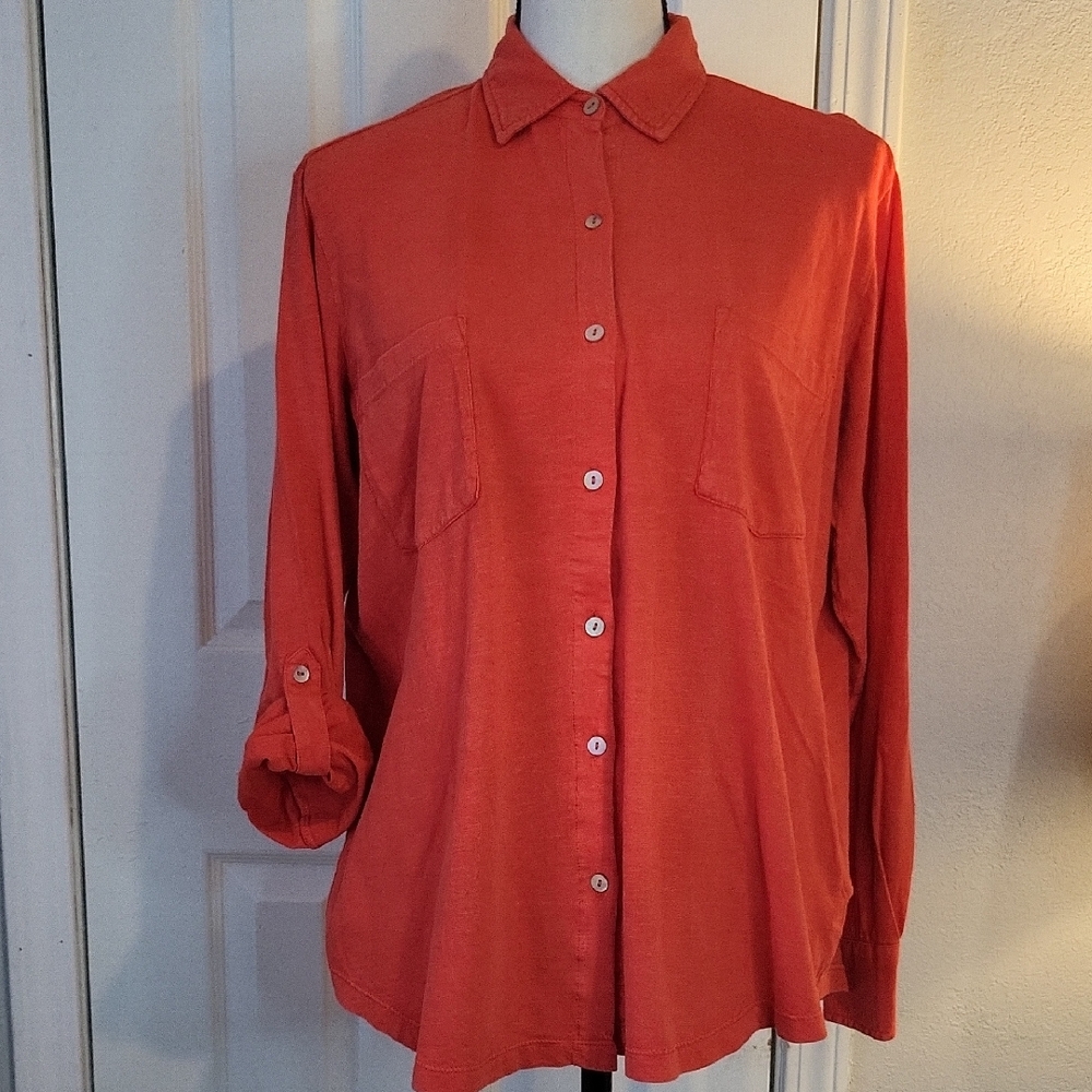 CAITE "Junia" Button-down Embroidered Shirt - Picture 2 of 10